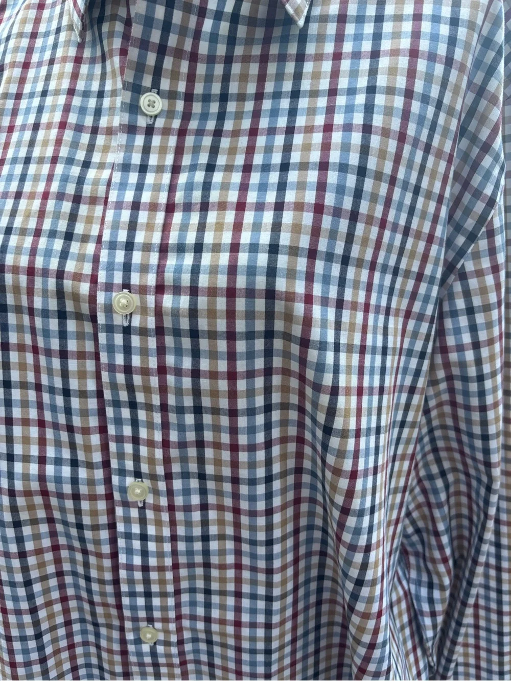 Banana Republic Cotton Men Plaid Slim Fit Button Down XL Professional Preppy